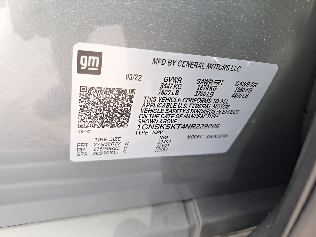 2022 Chevrolet Tahoe Premier