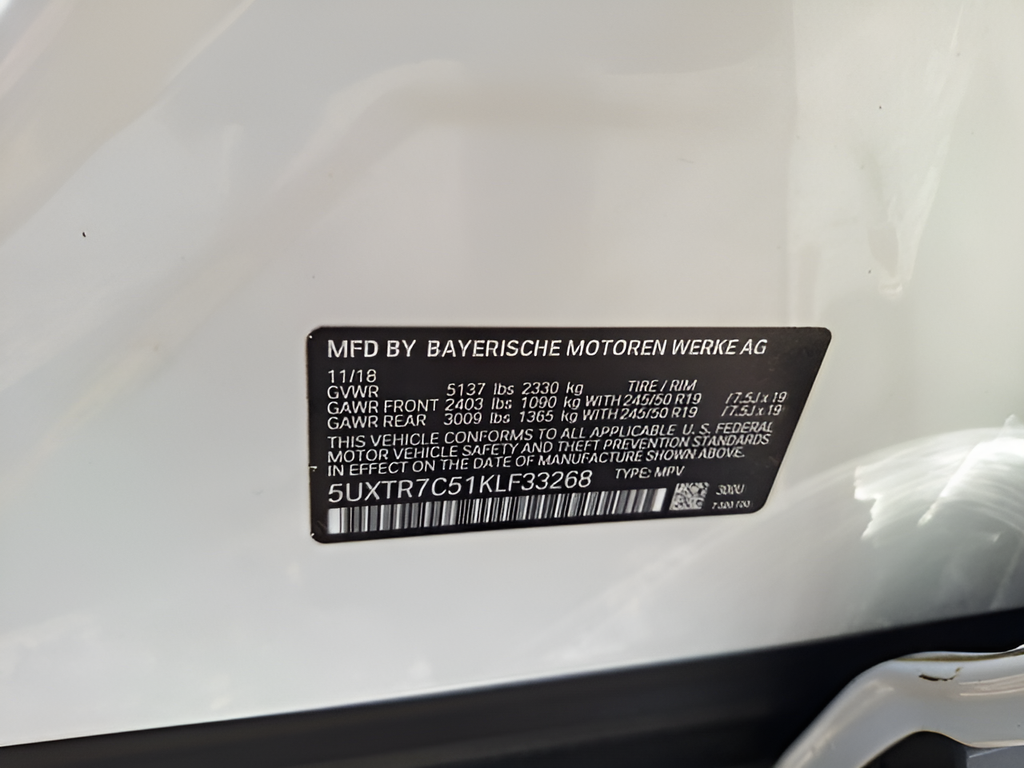2019 BMW X3 sDrive30i