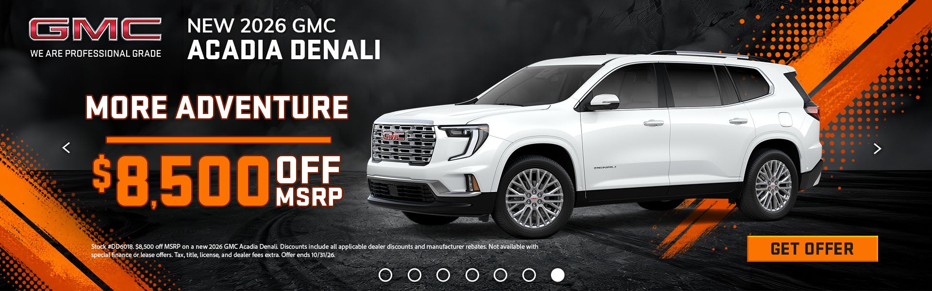 New 2026 GMC Acadia