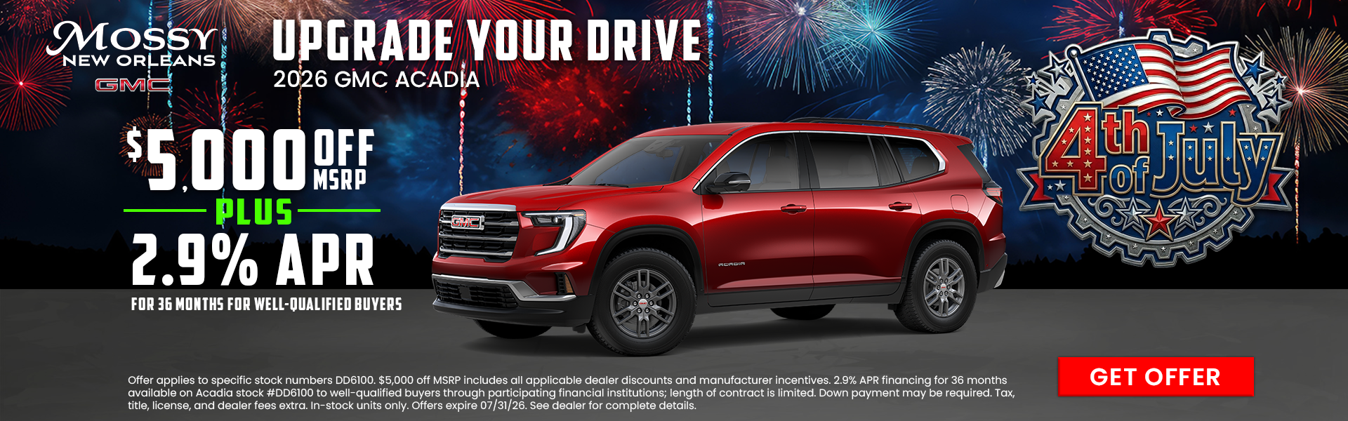 2026 GMC ACADIA